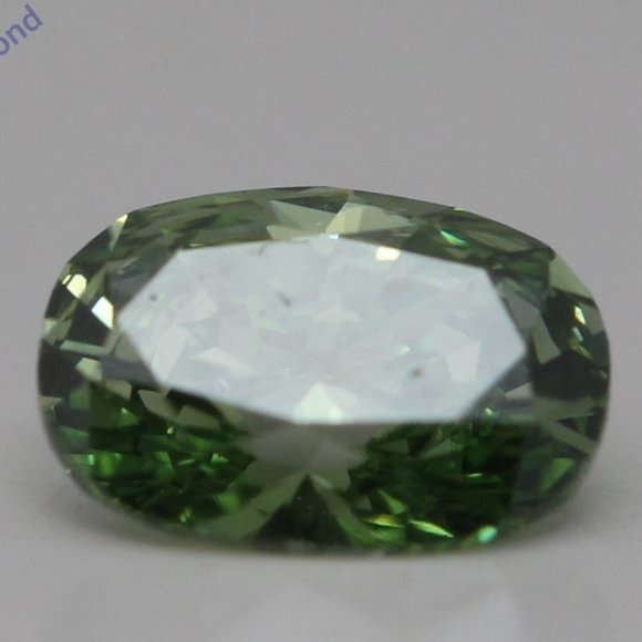 Oval Loose Diamond (0.55 Ct Green(Irradiated) Vs2 ) C49003009 - Picture 1 of 5